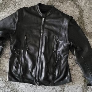 Harley Davidson Willie G Leather Jacket Convertible Sleeveless